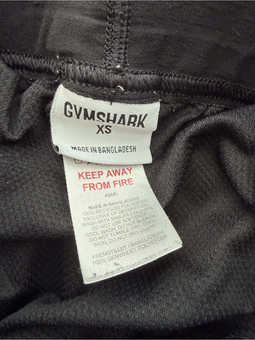 Men 3 inch Gymshark Black Shorts with Yellow Triangle Pattern size XS